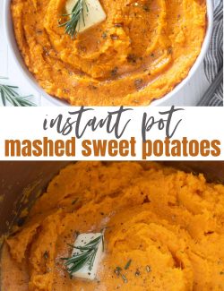 Instant pot mashed sweet potatoes long pin