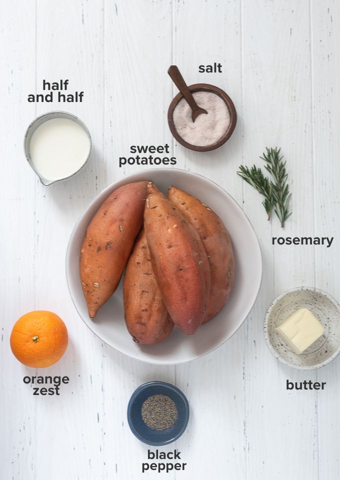 Mashed sweet potato recipe ingredients