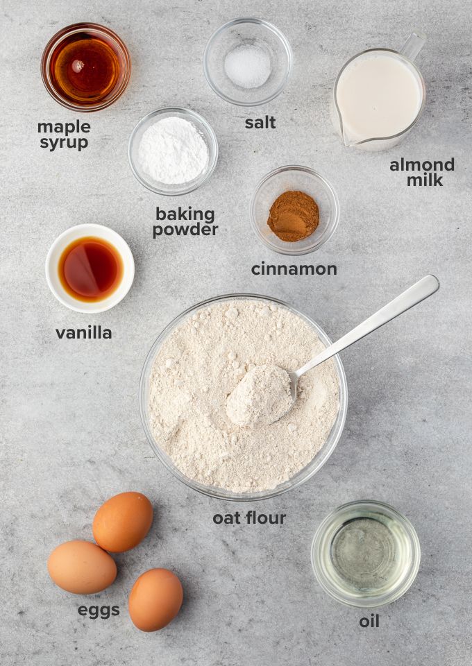 Oat flour waffle ingredients