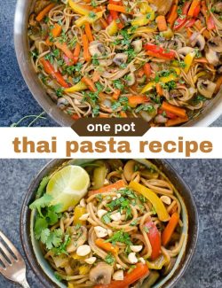 One pot thai pasta recipe