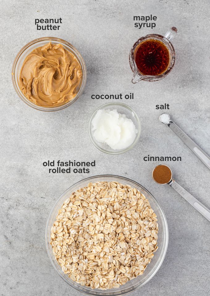 Peanut butter granola recipe ingredients