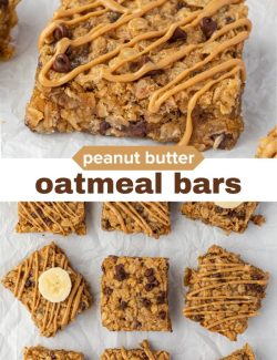 Peanut Butter Oatmeal Bars short collage pin