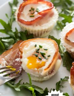 Bacon and egg muffins long pin