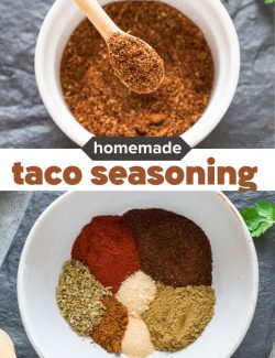 Homemade taco seasoning short collage pin