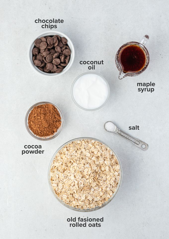 Chocolate granola recipe ingredients