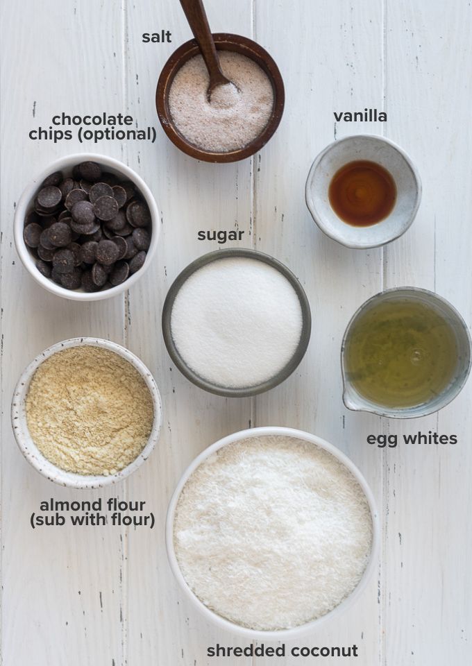 Coconut macaroon recipe ingredients