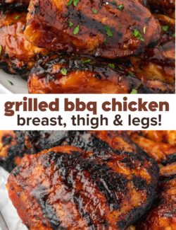 Grilled bbq chicken recipe long collage pin