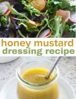 Honey mustard dressing recipe long collage pin