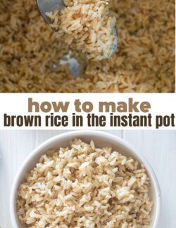 How to make brown rice in Instant Pot long collage pin