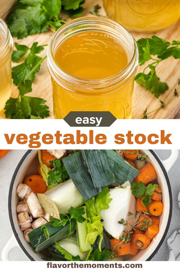 Homemade Vegetable Stock Flavor the Moments
