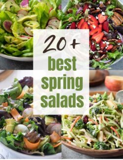 Best spring salads collage pin