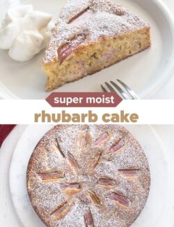 moist rhubarb cake short collage pin