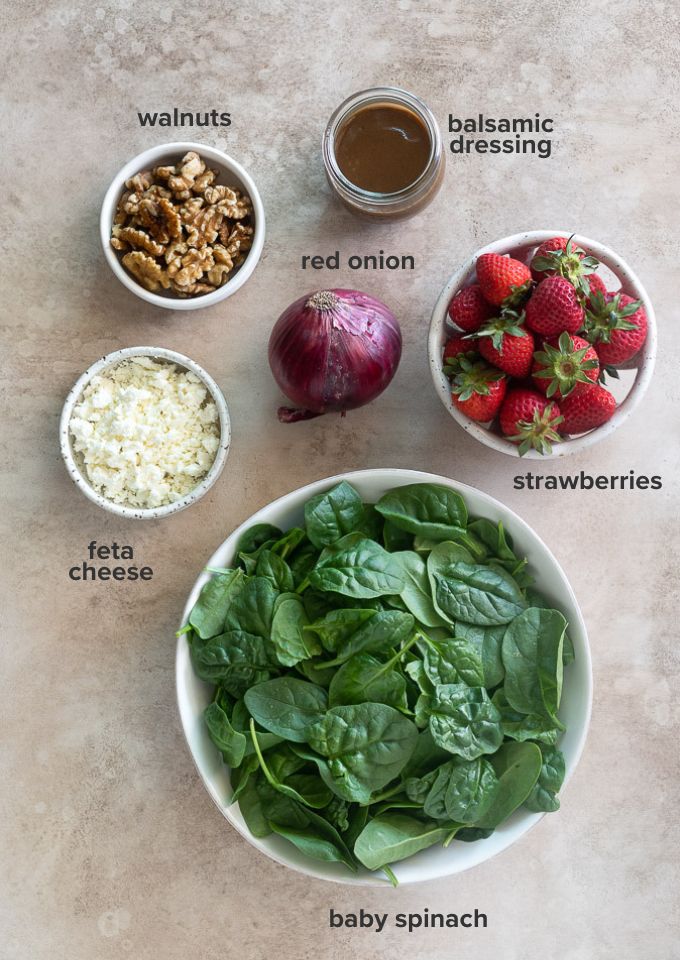 Strawberry spinach salad recipe ingredients