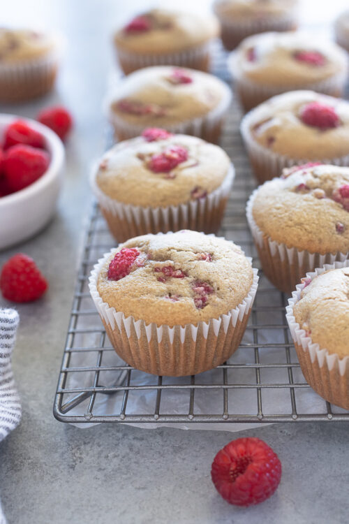Healthy Raspberry Muffins Flavor the Moments