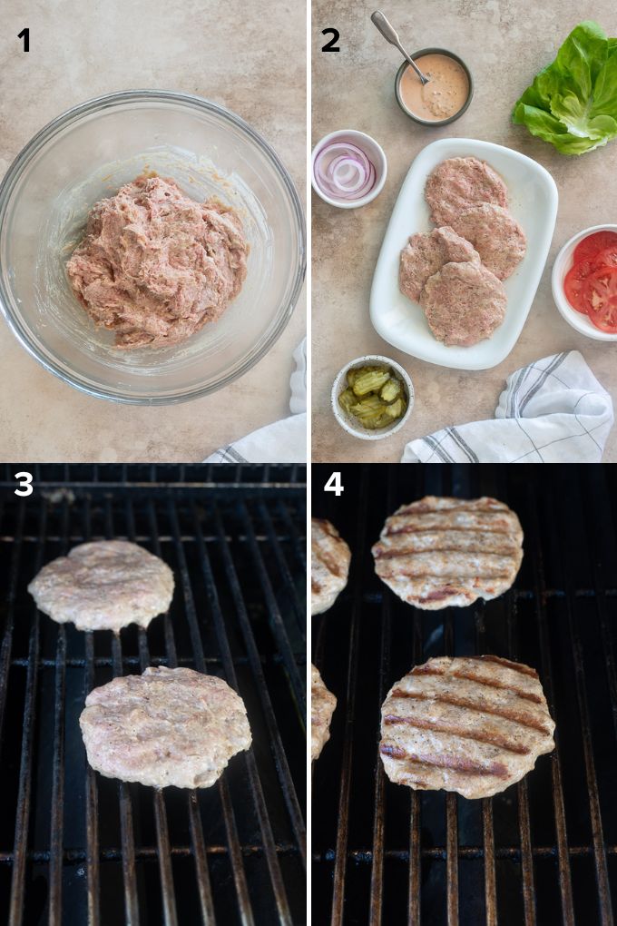 How to make grilled turkey burgers