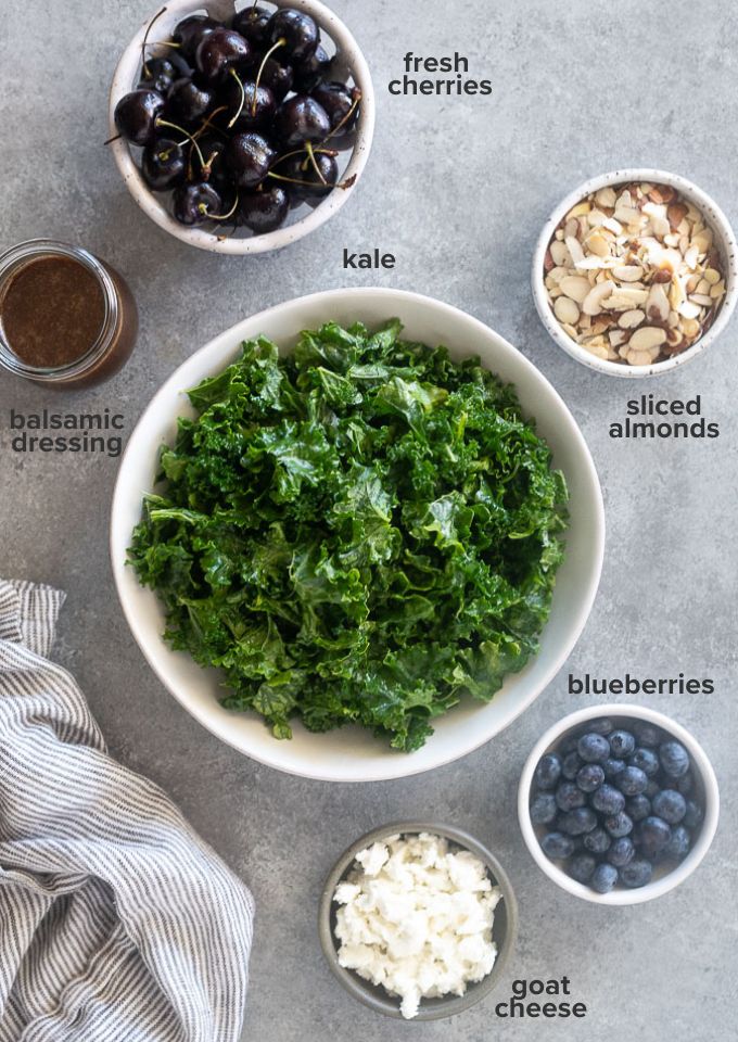 Kale cherry salad recipe ingredients