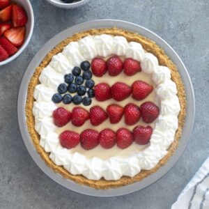 American flag no bake cheesecake