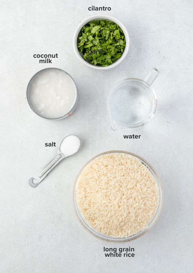 Coconut rice recipe ingredients