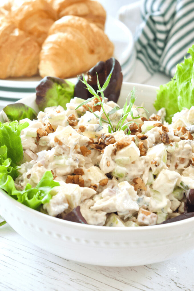 Chicken salad with apples and pecans