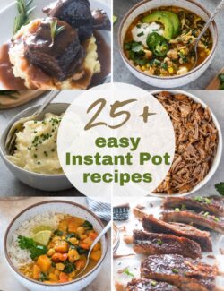 25+ Easy Instant Pot recipes long collage pin