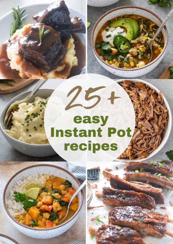 25+ Easy Instant Pot recipes long collage pin
