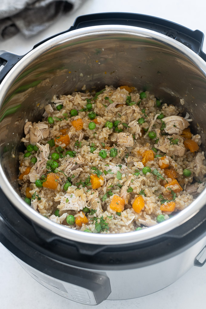 Chicken and rice in the instant pot