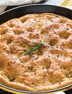 One hour rosemary focaccia bread long pin