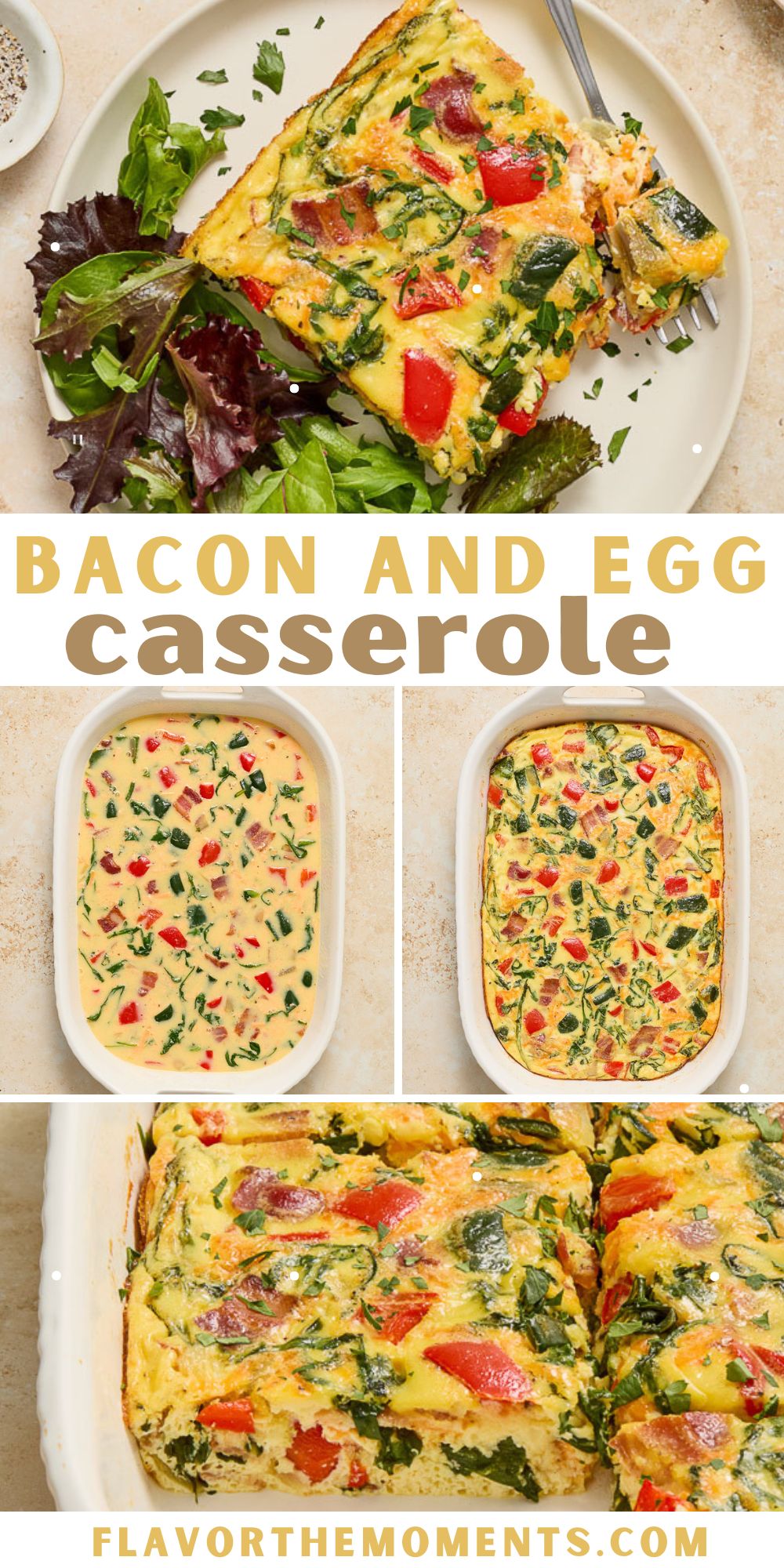 Easy Bacon and Egg Casserole Easy Bacon and Egg Casserole