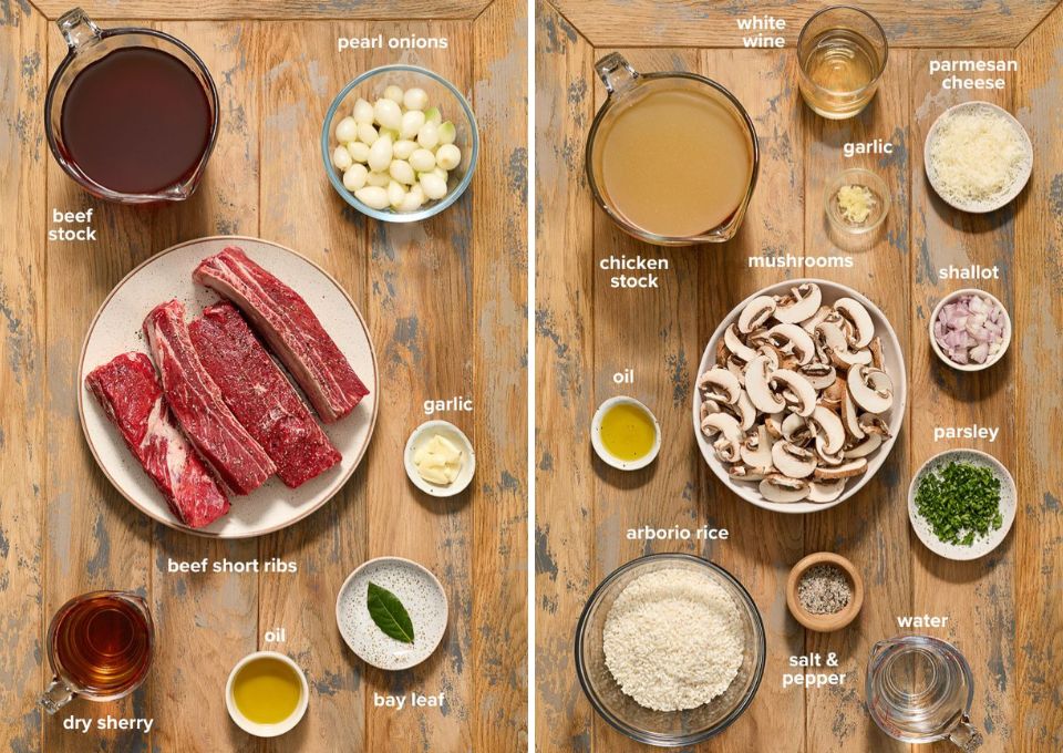 Easy Beef Short Rib Risotto - Flavor the Moments