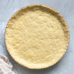 Pate sucree in a tart pan.