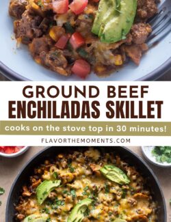 Ground beef enchiladas skillet long pin.