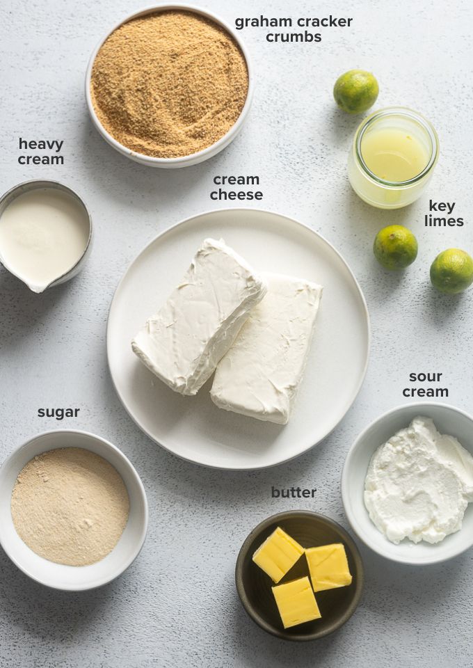 Cheesecake bars with key lime ingredients.