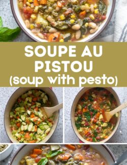 Soupe au pistou recipe collage pin.