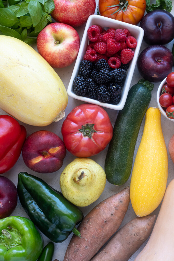 September seasonal fruits and vegetables.