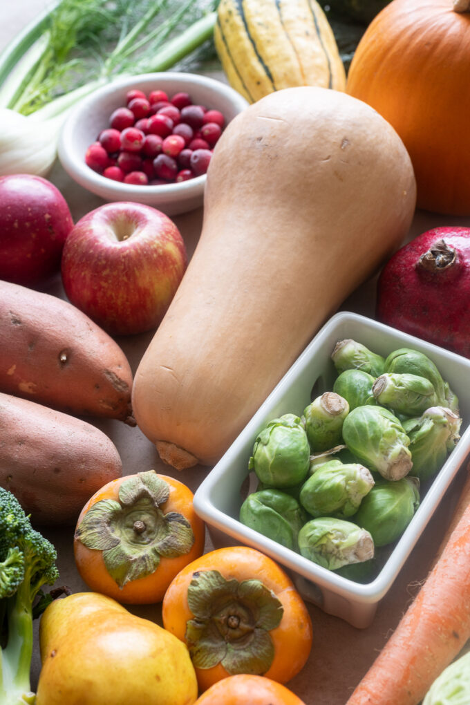 Fall fruits and vegetables to cook with in November.