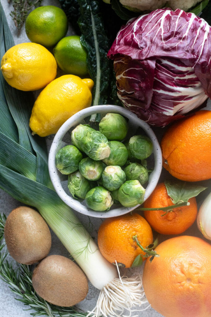 January seasonal produce.