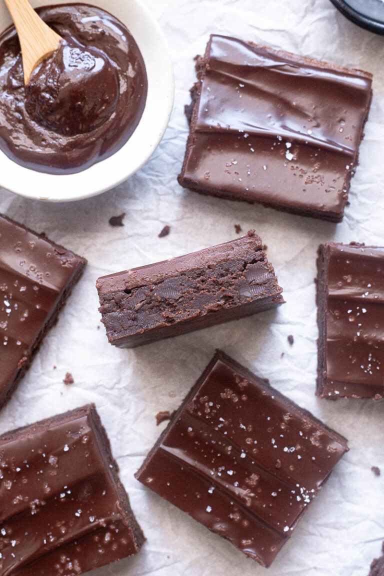 Chocolate Ganache Brownies - Flavor the Moments