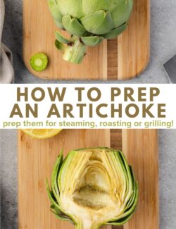 How to prep an artichoke long pin.