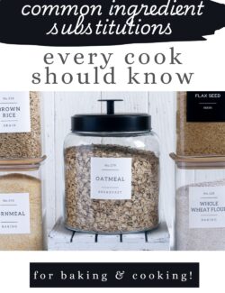 Ingredient substitutions that every cook should know pin.