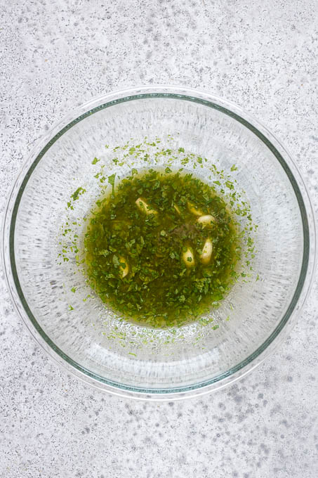 Whisk together the marinade ingredients until combined.