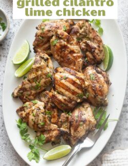 Grilled cilantro lime chicken long pin.