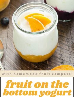 Fruit on the bottom yogurt short pin.